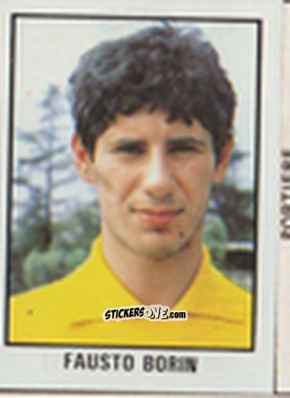 Cromo Fausto Borin - Calcio Flash 1981 n. 227 - Edizioni Flash