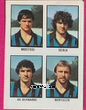 Figurina Walter Mostosi / Augusto Scala / Carlo De Bernardi / Ezio Bertuzzo - Calcio Flash 1981 n. 243 - Edizioni Flash