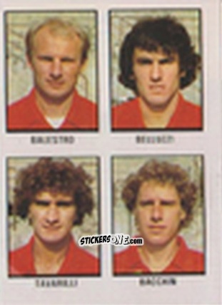 Cromo Lorenzo Balestro / Giuliano Belluzzi / Vincenzo Tavarilli / Roberto Bacchin - Calcio Flash 1981 n. 245 - Edizioni Flash