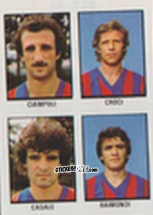 Cromo Francesco Ciampoli / Elisio Croci / Pasquale Casale / Aldo Raimondi - Calcio Flash 1981 n. 248 - Edizioni Flash