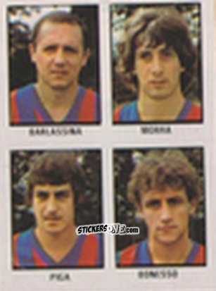 Cromo Lorenzo Barlassina / Damiano Morra / Marco Piga / Alessandro Bonesso - Calcio Flash 1981 n. 249 - Edizioni Flash
