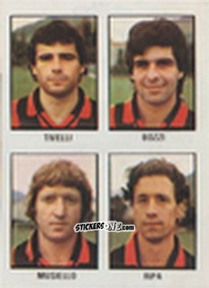 Cromo Costante Tivelli / Stanislao Bozzi / Giuliano Musiello / Nicola Ripa - Calcio Flash 1981 n. 255 - Edizioni Flash