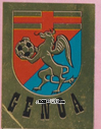 Cromo Scudetto Genoa - Calcio Flash 1981 n. SC24 - Edizioni Flash