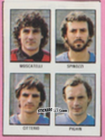 Cromo Maurizio Moscatelli / Arcadio Spinozzi / Filippo Citterio / Dario Pighin - Calcio Flash 1981 n. 262 - Edizioni Flash