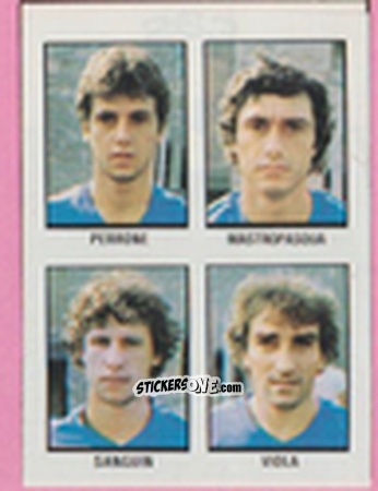 Cromo Carlo Perrone / Giorgio Mastropasqua / Dario Sanguin / Fernando Viola - Calcio Flash 1981 n. 263 - Edizioni Flash