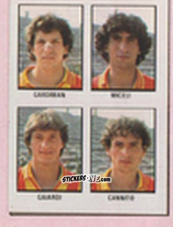 Cromo Livio Gardiman / Carmelo Miceli / Maurizio Gaiardi / Ruggero Cannito - Calcio Flash 1981 n. 266 - Edizioni Flash