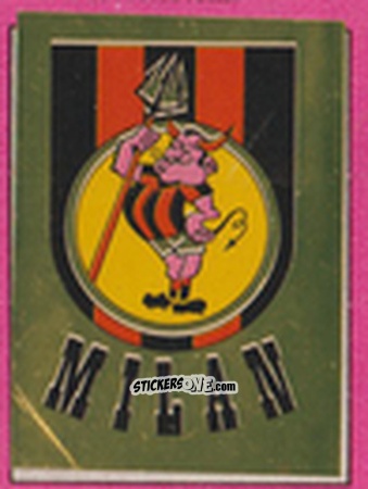 Sticker Scudetto Milan - Calcio Flash 1981 n. SC28 - Edizioni Flash