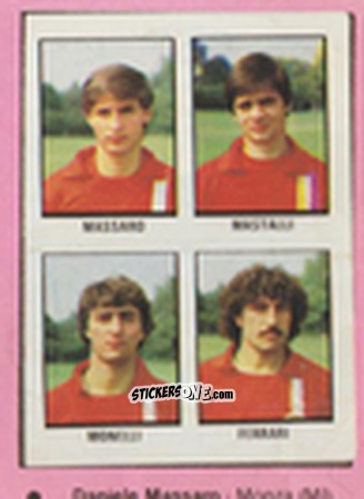 Cromo Daniele Massaro / Ennio Mastalli / Paolo Monelli / Giovanni Carlo Ferrari - Calcio Flash 1981 n. 273 - Edizioni Flash