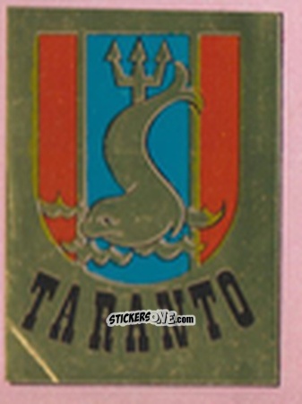 Cromo Scudetto Taranto - Calcio Flash 1981 n. SC36 - Edizioni Flash