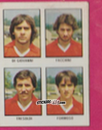 Figurina Vincenzo Di Giovanni / Luciano Facchini / Carlo Tresoldi / Umberto Formoso - Calcio Flash 1981 n. 297 - Edizioni Flash