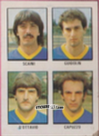 Figurina Enzo Scaini / Francesco Guidolin / Nicola D'Ottavio / Luigi Capuzzo - Calcio Flash 1981 n. 300 - Edizioni Flash