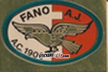 Sticker Scudetto Fano - Calcio Flash 1981 n. SC46 - Edizioni Flash