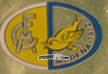 Sticker Scudetto Modena - Calcio Flash 1981 n. SC49 - Edizioni Flash