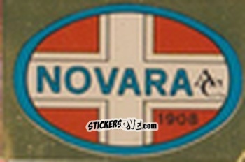 Sticker Scudetto Novara - Calcio Flash 1981 n. SC50 - Edizioni Flash