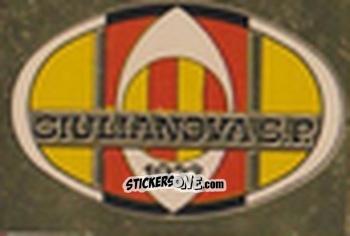 Cromo Scudetto Giulianova - Calcio Flash 1981 n. SC67 - Edizioni Flash