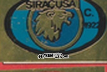 Sticker Scudetto Siracusa - Calcio Flash 1981 n. SC76 - Edizioni Flash