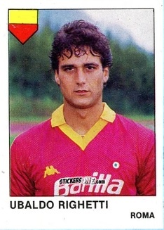 Sticker Ubaldo Righetti - Calcio Flash 1985 n. 220 - Edizioni Flash