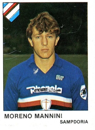 Sticker Moreno Mannini - Calcio Flash 1985 n. 241 - Edizioni Flash