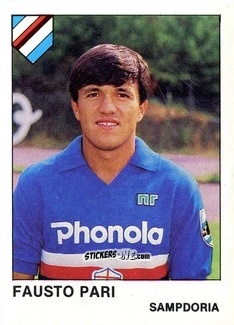 Cromo Fausto Pari - Calcio Flash 1985 n. 242 - Edizioni Flash