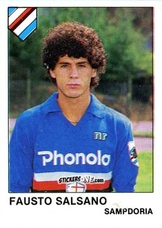Sticker Fausto Salsano - Calcio Flash 1985 n. 247 - Edizioni Flash