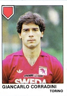 Figurina Giancarlo Corradini - Calcio Flash 1985 n. 257 - Edizioni Flash