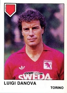 Cromo Luigi Danova - Calcio Flash 1985 n. 258 - Edizioni Flash
