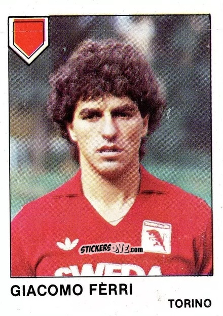 Sticker Giacomo Ferri - Calcio Flash 1985 n. 264 - Edizioni Flash