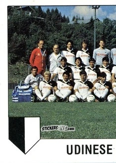 Sticker Squadra Udinese (puzzle 1) - Calcio Flash 1985 n. 271 - Edizioni Flash