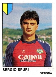Cromo Sergio Spuri - Calcio Flash 1985 n. 293 - Edizioni Flash