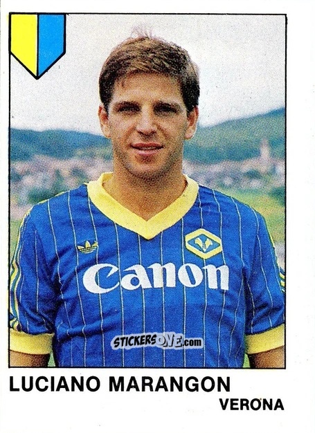 Cromo Luciano Marangon - Calcio Flash 1985 n. 295 - Edizioni Flash