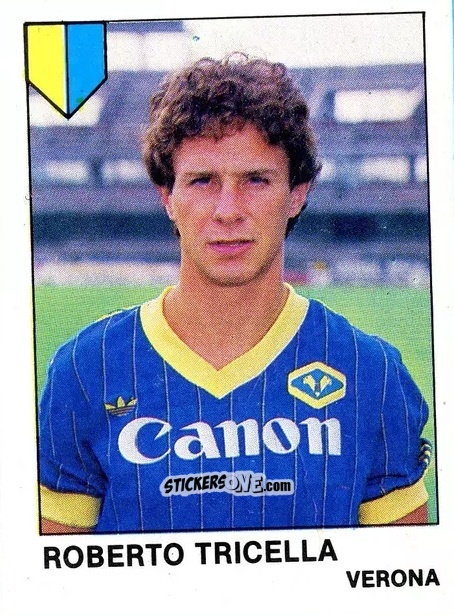 Cromo Roberto Tricella - Calcio Flash 1985 n. 296 - Edizioni Flash
