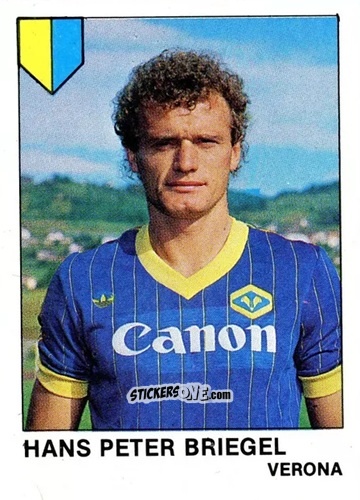 Figurina Hans Peter Briegel - Calcio Flash 1985 n. 301 - Edizioni Flash