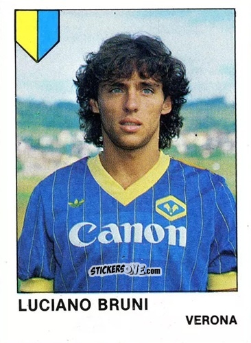 Cromo Luciano Bruni - Calcio Flash 1985 n. 304 - Edizioni Flash