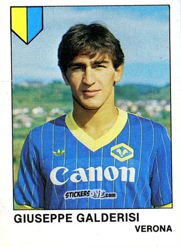 Figurina Giuseppe Galderisi - Calcio Flash 1985 n. 306 - Edizioni Flash