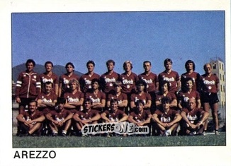 Cromo Squadra Arezzo - Calcio Flash 1985 n. 309 - Edizioni Flash