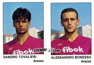 Cromo Alessandro Bonesso / Sandro Tovalieri - Calcio Flash 1985 n. 315 - Edizioni Flash