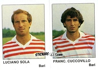 Cromo Luciano Sola / Franc. Cuccovillo - Calcio Flash 1985 n. 319 - Edizioni Flash