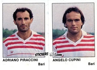 Figurina Adriano Piraccini / Angelo Cupini - Calcio Flash 1985 n. 320 - Edizioni Flash