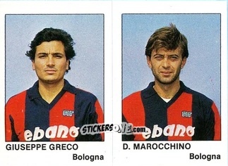 Cromo Giuseppe Greco / D. Marocchino - Calcio Flash 1985 n. 328 - Edizioni Flash