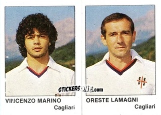 Cromo Oreste Lamagni / Vincenzo Marino - Calcio Flash 1985 n. 332 - Edizioni Flash