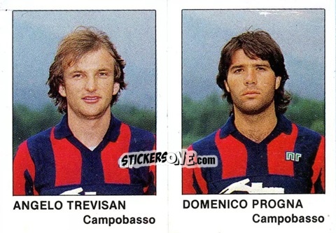 Sticker Angelo Trevisan / Domenico Progna - Calcio Flash 1985 n. 339 - Edizioni Flash
