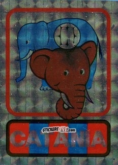 Sticker Scudetto Catania - Calcio Flash 1985 n. SC24 - Edizioni Flash
