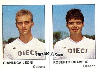 Figurina Gianluca Leoni / Roberto Cravero - Calcio Flash 1985 n. 353 - Edizioni Flash
