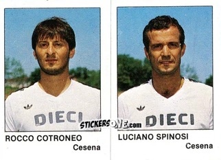 Sticker Luciano Spinosi / Rocco Cotroneo - Calcio Flash 1985 n. 354 - Edizioni Flash