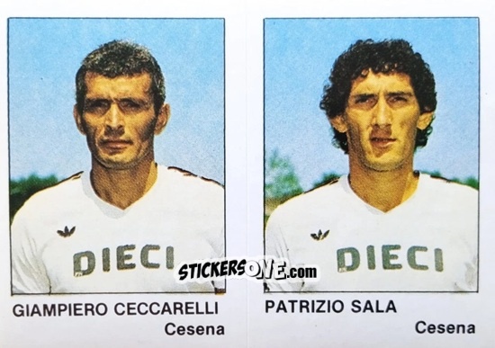 Figurina Giampiero Ceccarelli / Patrizio Sala - Calcio Flash 1985 n. 355 - Edizioni Flash