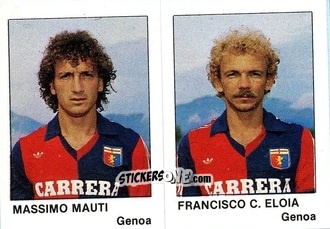 Cromo Massimo Mauti / Francisco C. Eloi - Calcio Flash 1985 n. 370 - Edizioni Flash