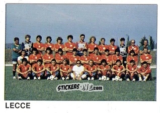Sticker Squadra Lecce - Calcio Flash 1985 n. 372 - Edizioni Flash