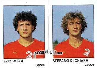 Cromo Ezio Rossi / Stefano Di Chiara - Calcio Flash 1985 n. 374 - Edizioni Flash