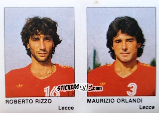 Cromo Roberto Rizzo / Maurizio Orlandi - Calcio Flash 1985 n. 376 - Edizioni Flash