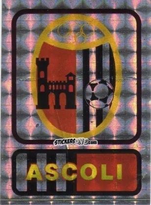 Figurina Scudetto Ascoli - Calcio Flash 1985 n. SC3 - Edizioni Flash